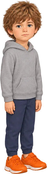 Jonah, standing still with his hands by his sides.