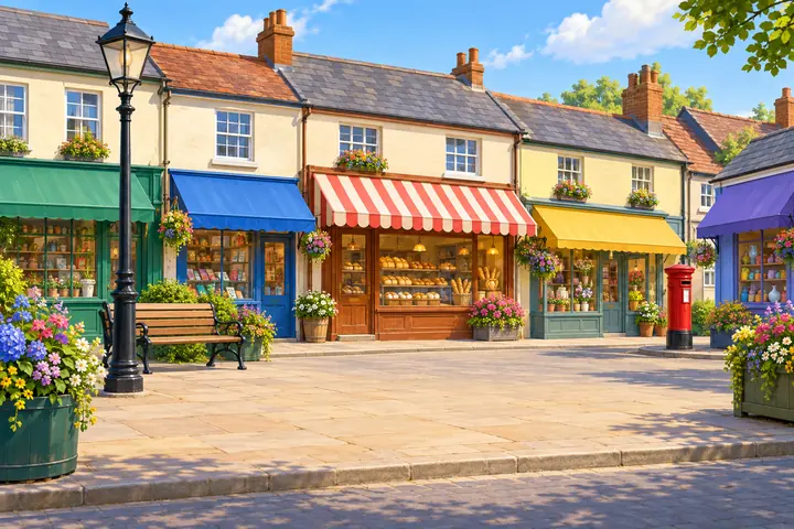 The high street, painted